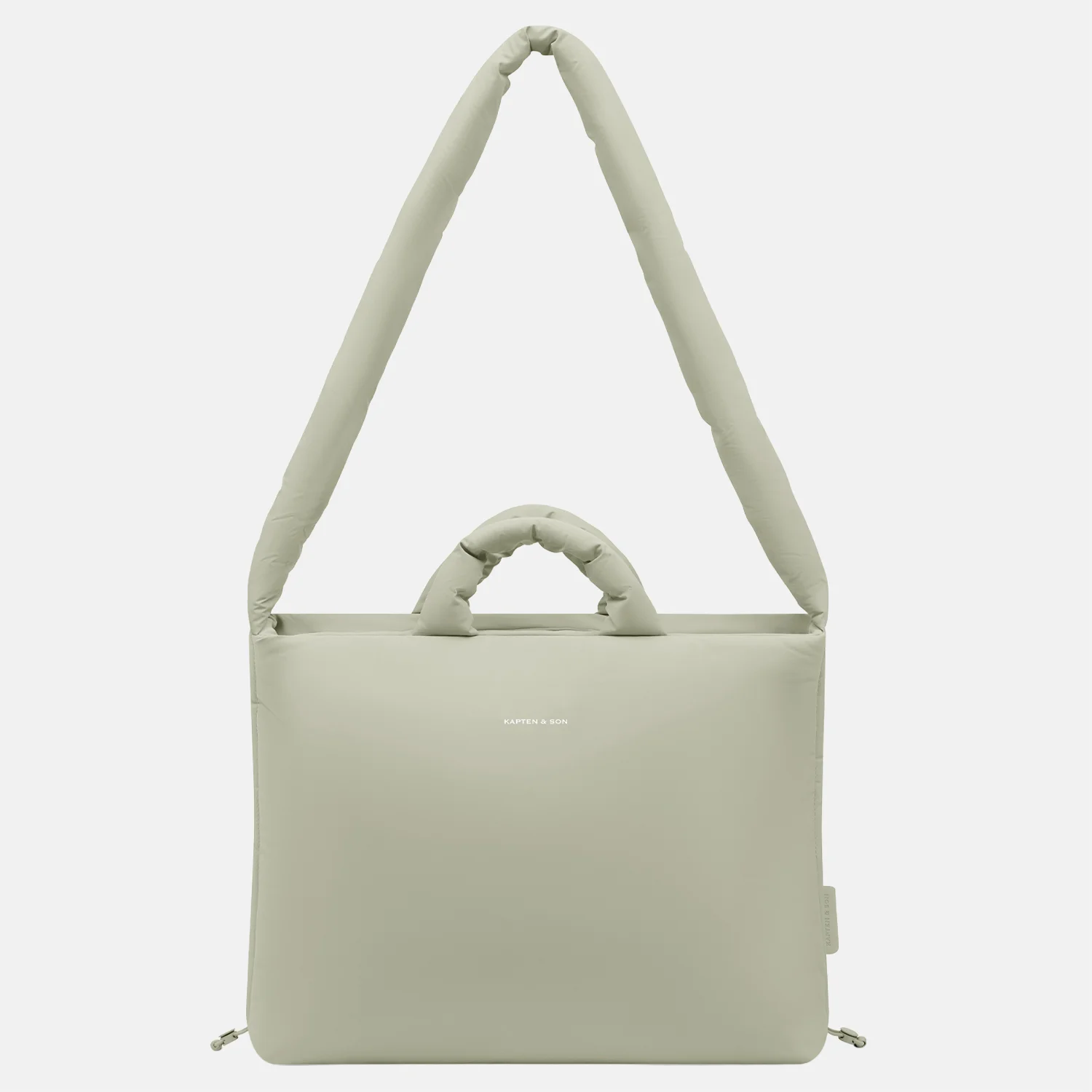 Kapten & Son Skara Cloud Pro shopper 16 inch soft khaki bij Duifhuizen