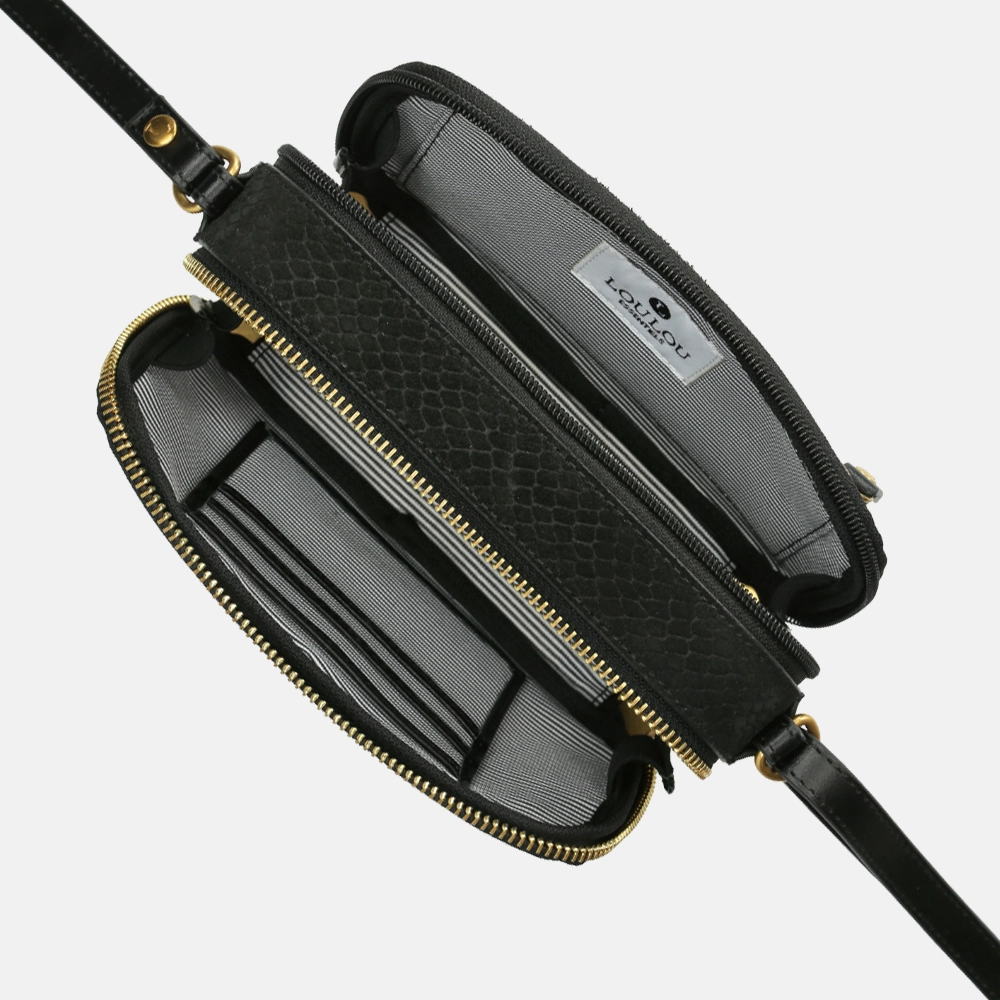 Loulou Essentiels Sugar Snake telefoontas black bij Duifhuizen