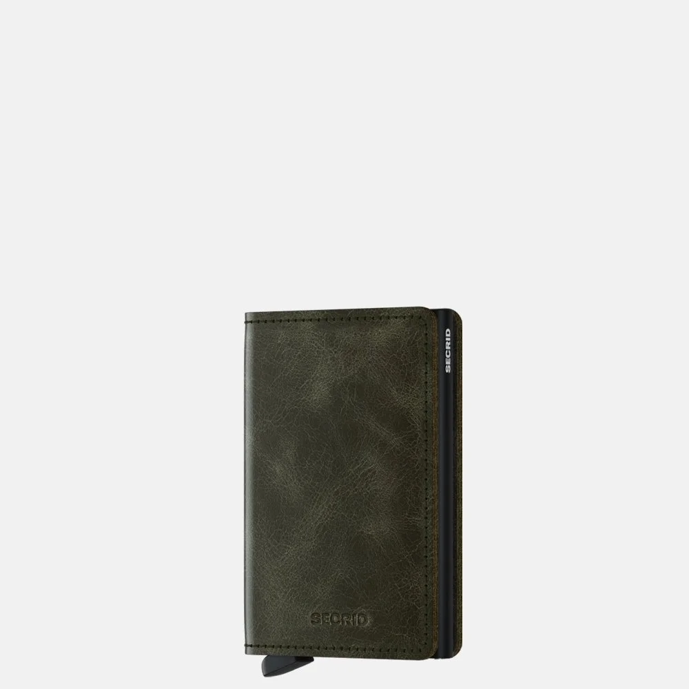 Secrid Slimwallet pasjeshouder olive black bij Duifhuizen