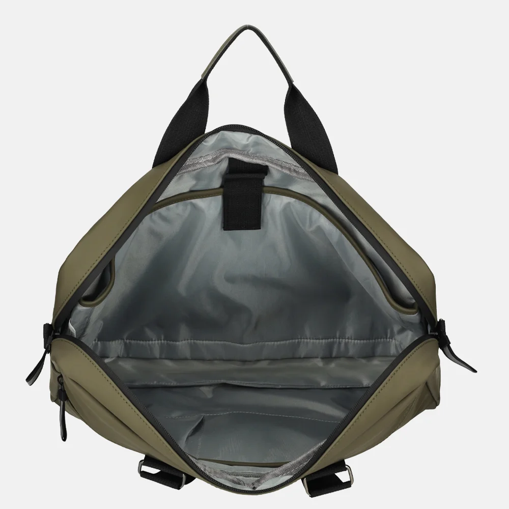 Enrico Benetti Bergen laptoptas 17 inch olive bij Duifhuizen