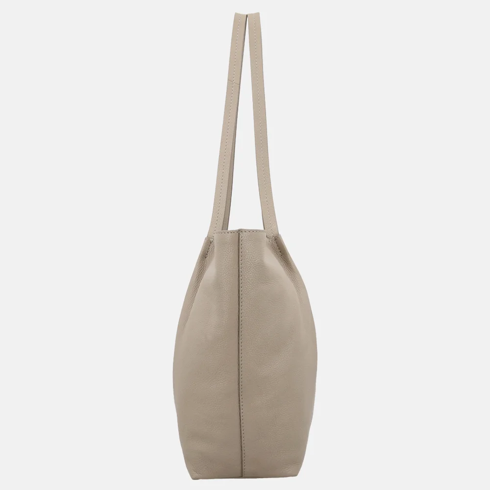Loulou Essentiels Lola shopper soft sepia bij Duifhuizen