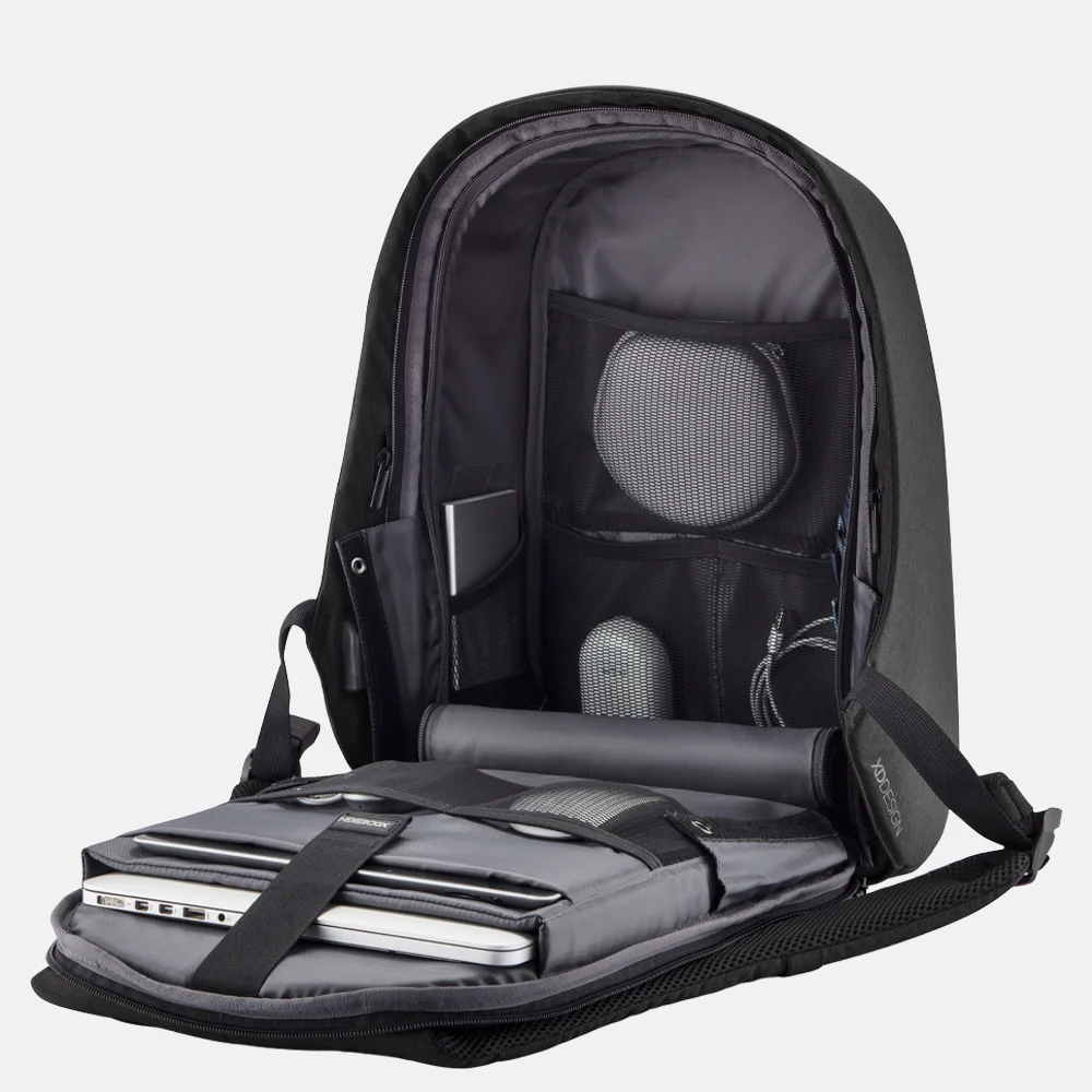 XD Design Bobby Hero Regular laptoprugzak 15.6 inch black bij Duifhuizen