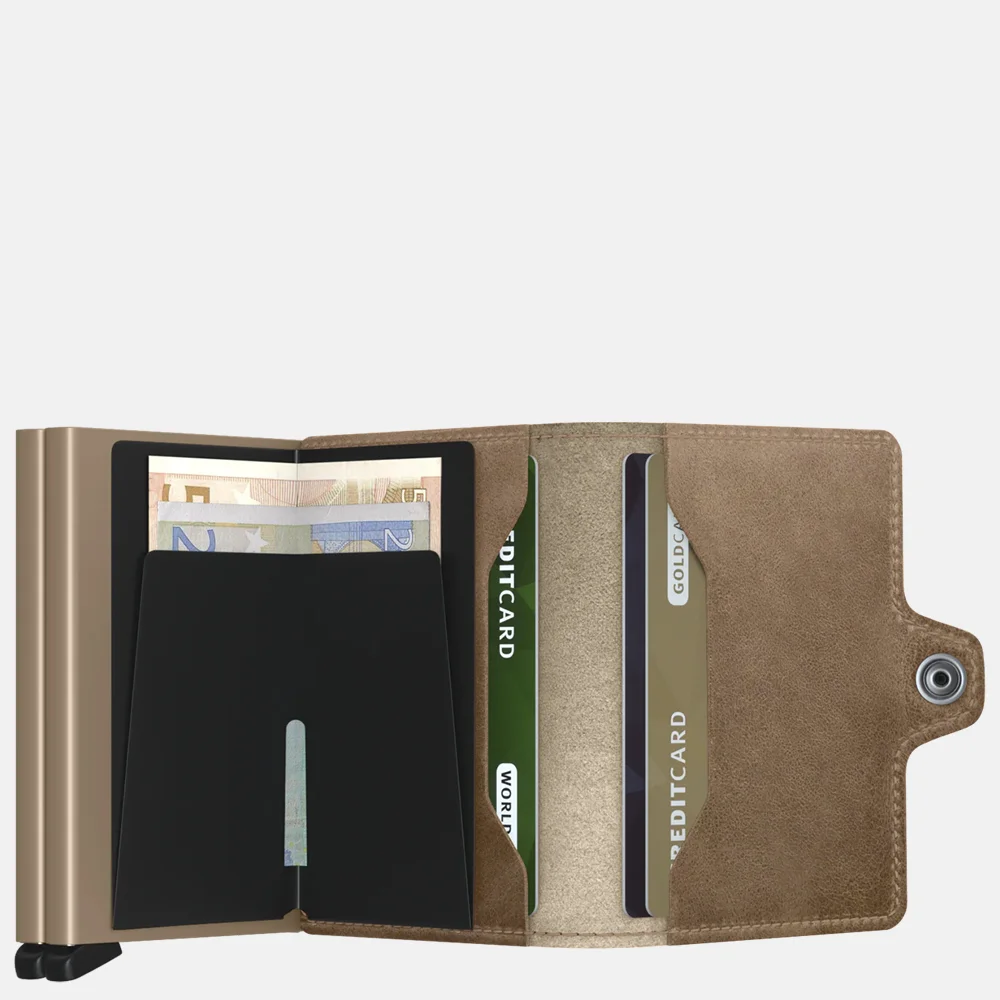 Secrid Twinwallet pasjeshouder vintage taupe bij Duifhuizen