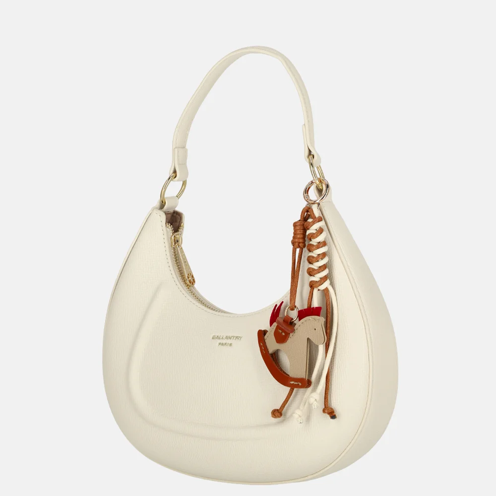 Firenze buideltas met bagcharm S beige bij Duifhuizen