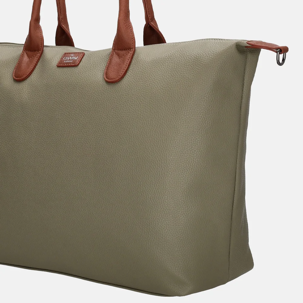 Charm London Buckingham Palace shopper L olijfgroen bij Duifhuizen