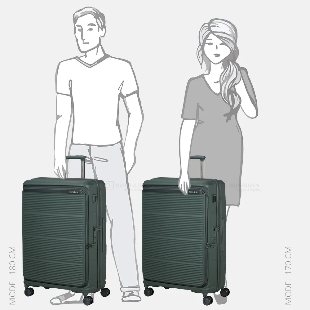 Samsonite Paralux HS Spinner reiskoffer expendable 75 cm olive bij Duifhuizen