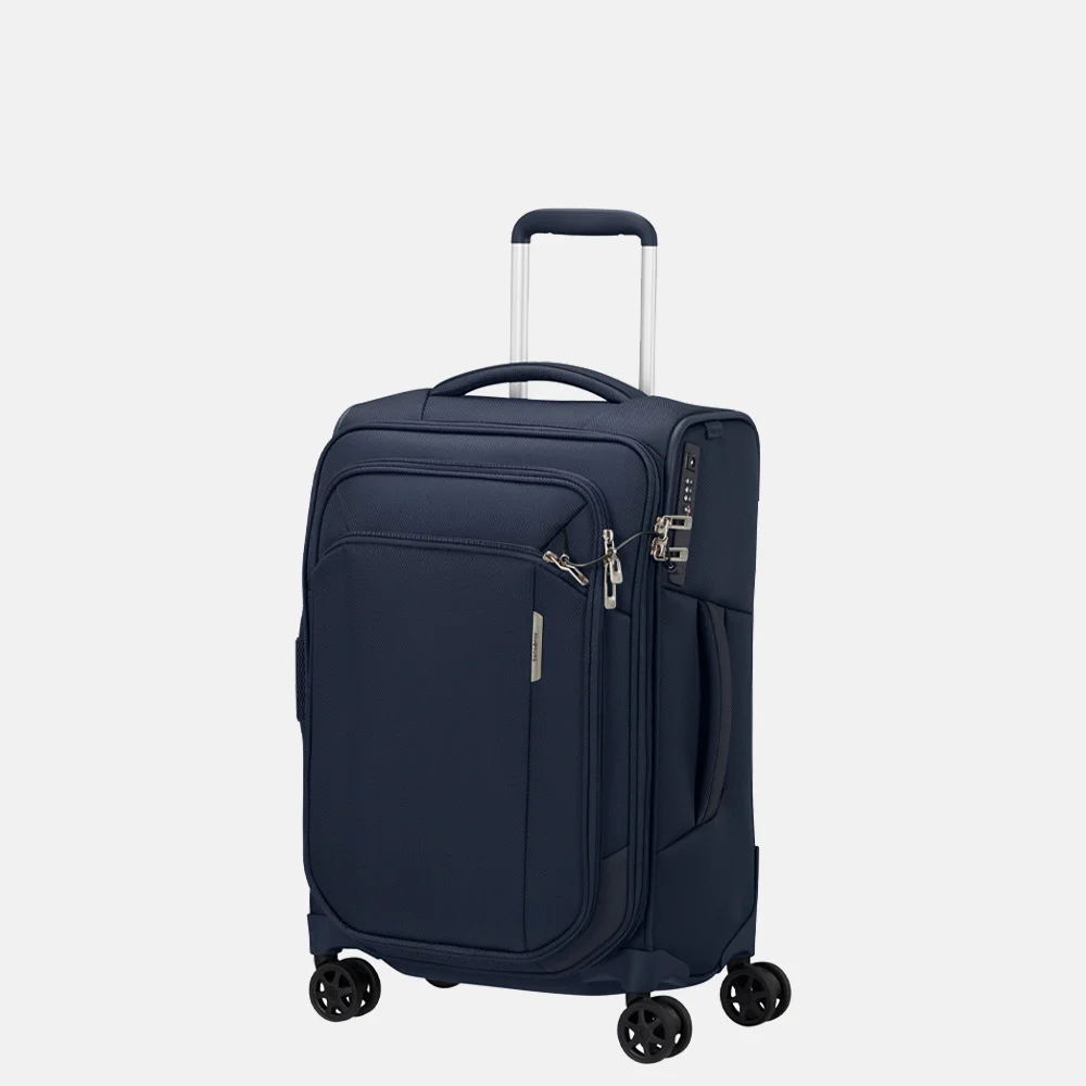 Samsonite Respark Length handbagage koffer 55 cm midnight blue bij Duifhuizen