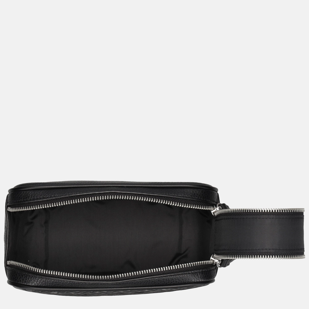Tommy Hilfiger Embossed Monogram toilettas black bij Duifhuizen
