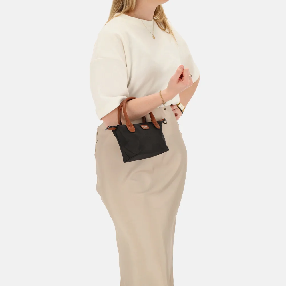 Charm London Buckingham handtas XS zwart bij Duifhuizen