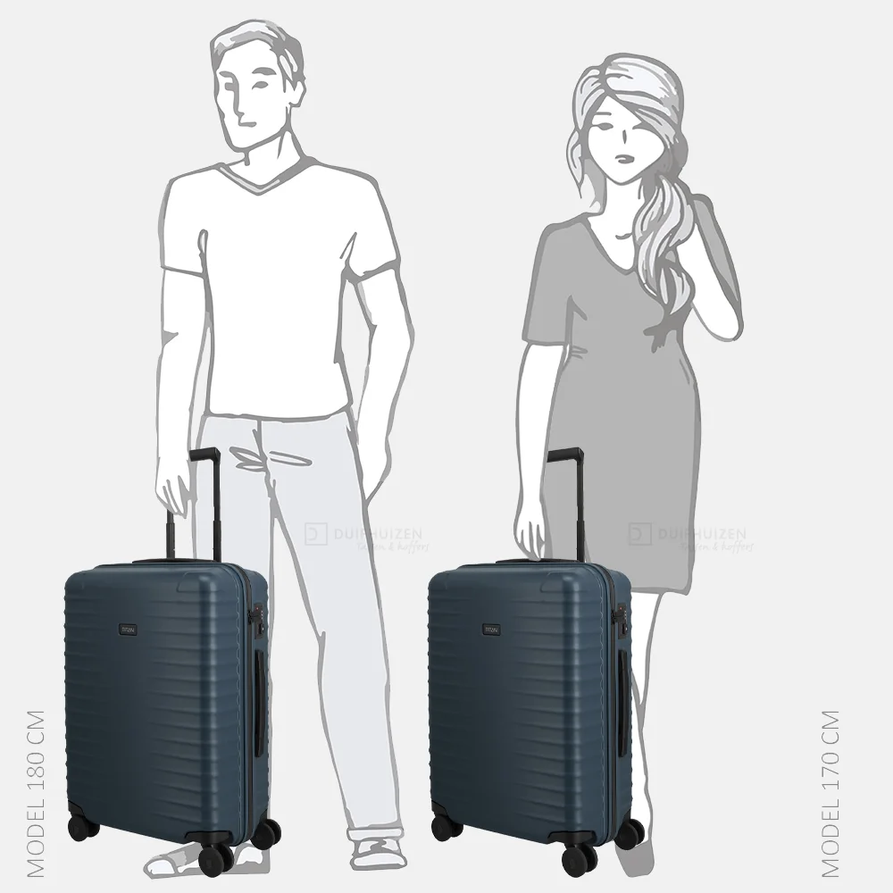 Titan Upgrade reiskoffer 65 cm midnight blue bij Duifhuizen