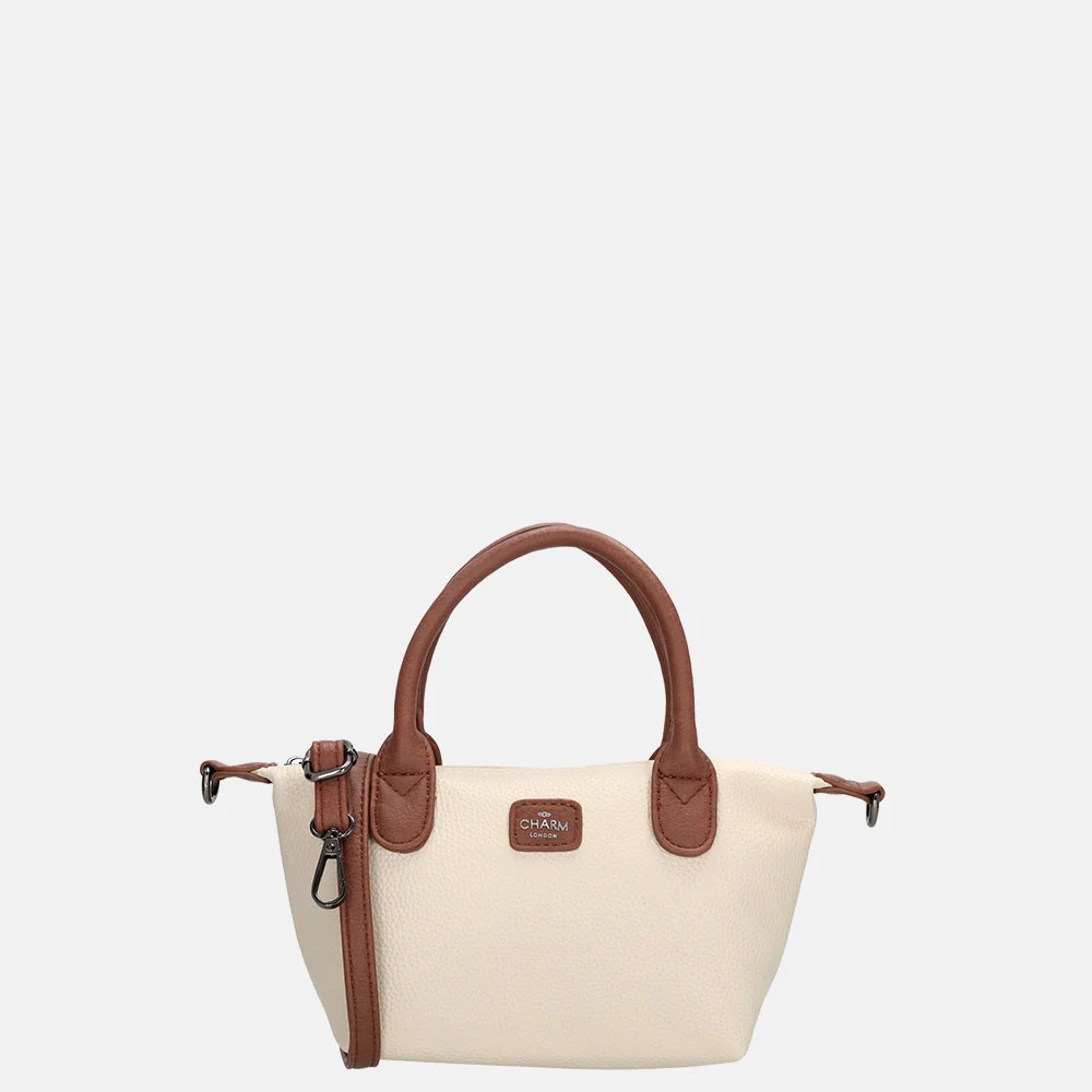 Charm London Buckingham Mono handtas XS beige