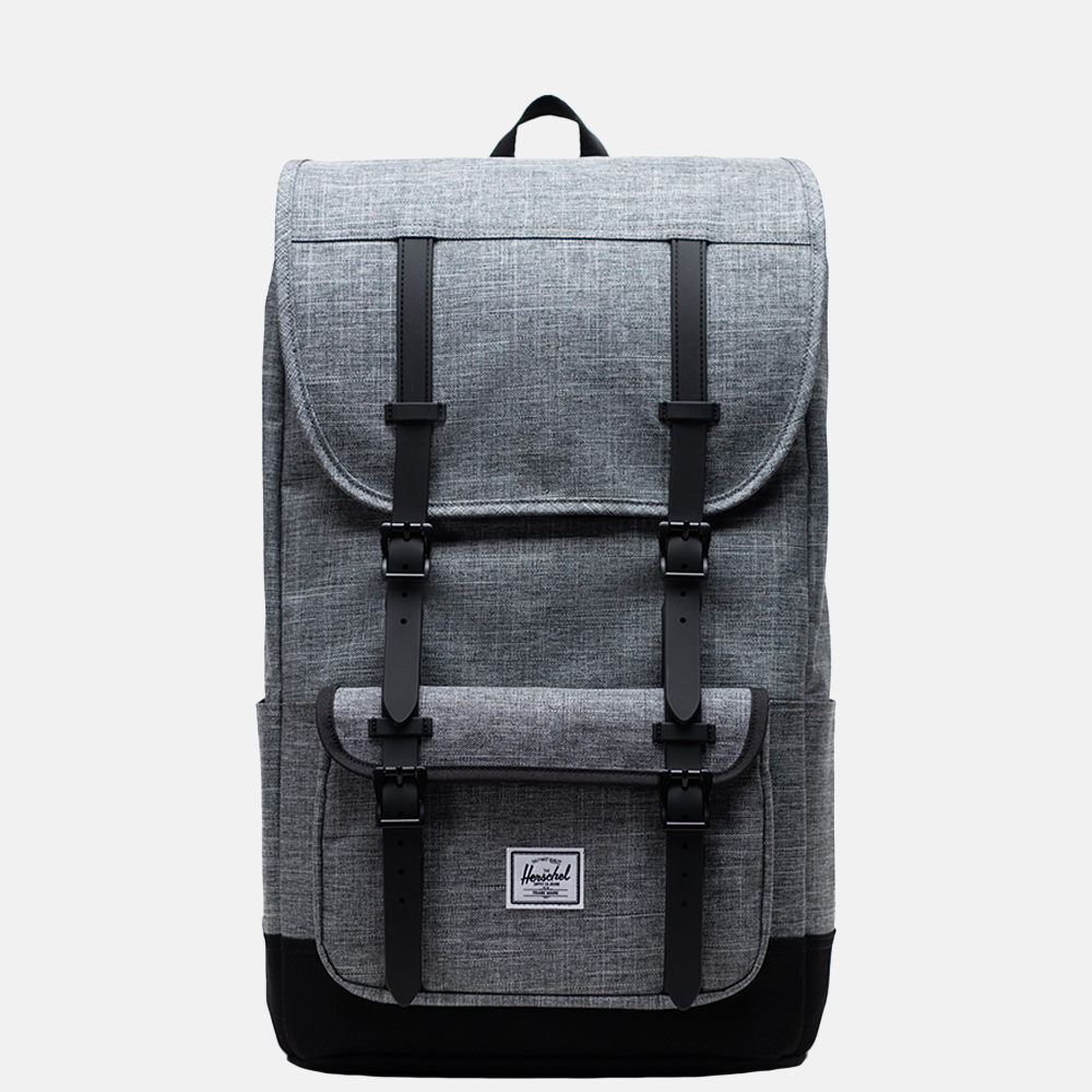 Herschel Little America Pro rugzak 15 inch raven crosshatch/black bij Duifhuizen