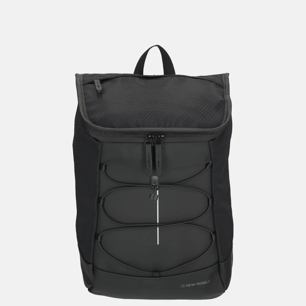 New Rebels Trondheim rugzak 15 inch zwart
