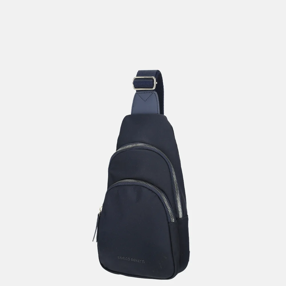 Enrico Benetti Caroline crossbody 2rits blauw bij Duifhuizen