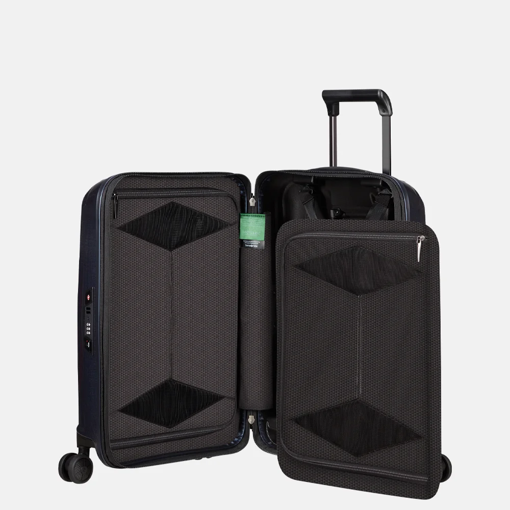 Samsonite Major-Lite handbagage koffer 55 cm Midnight Blue bij Duifhuizen