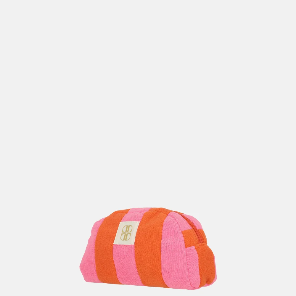 Laurent David Zara pouch/toilettas badstof roze/rood bij Duifhuizen