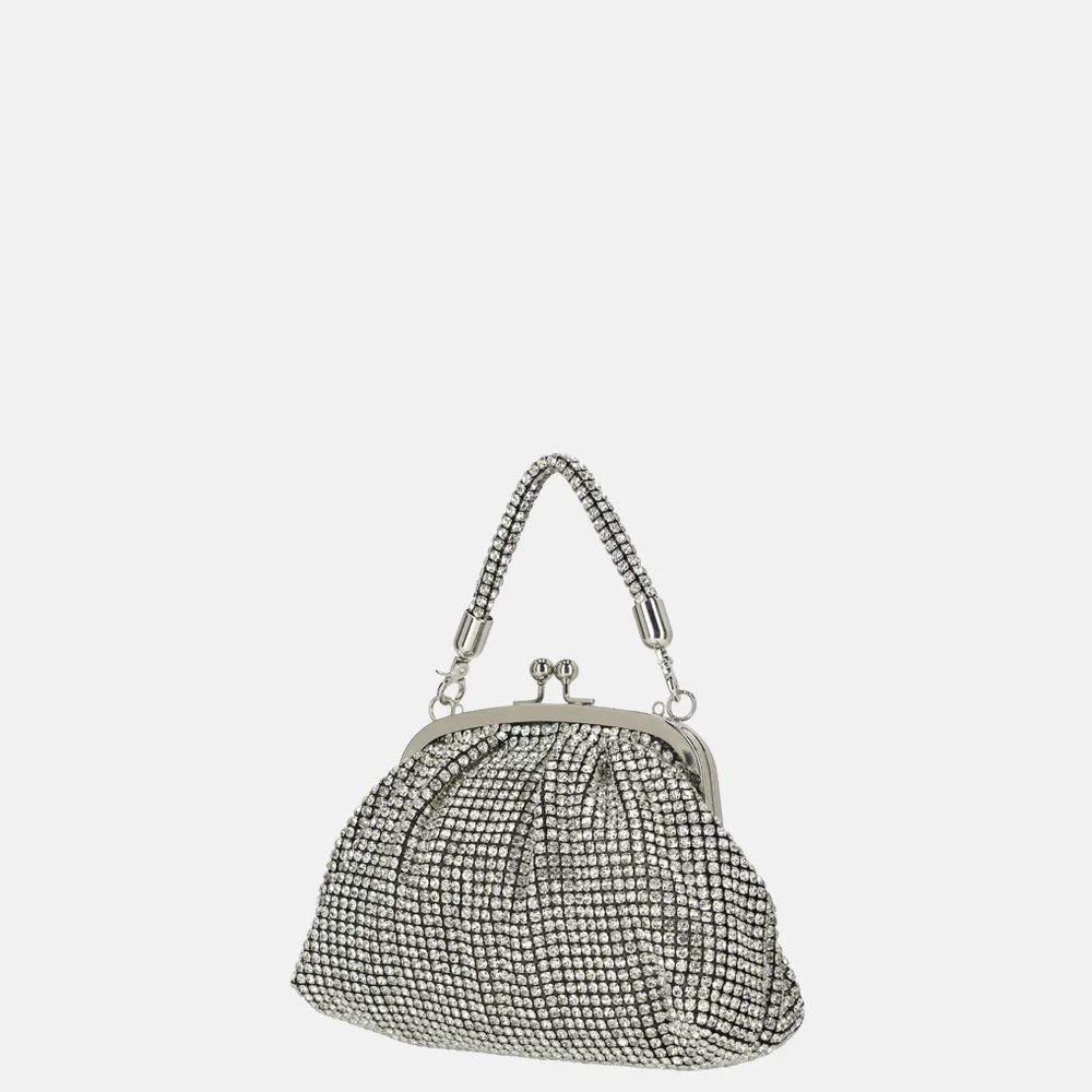 Firenze Strass handtas silver bij Duifhuizen