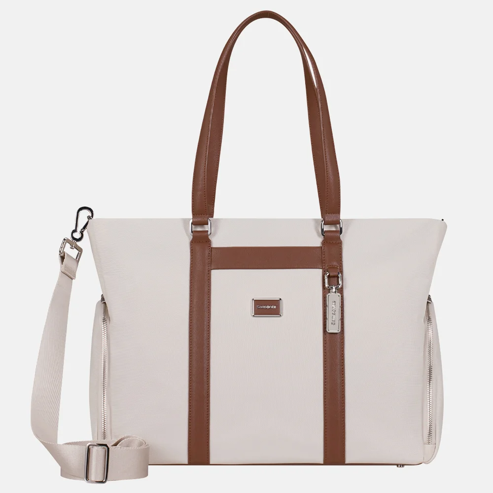 Samsonite Image Biz laptoptas 14.1 inch ivory bij Duifhuizen