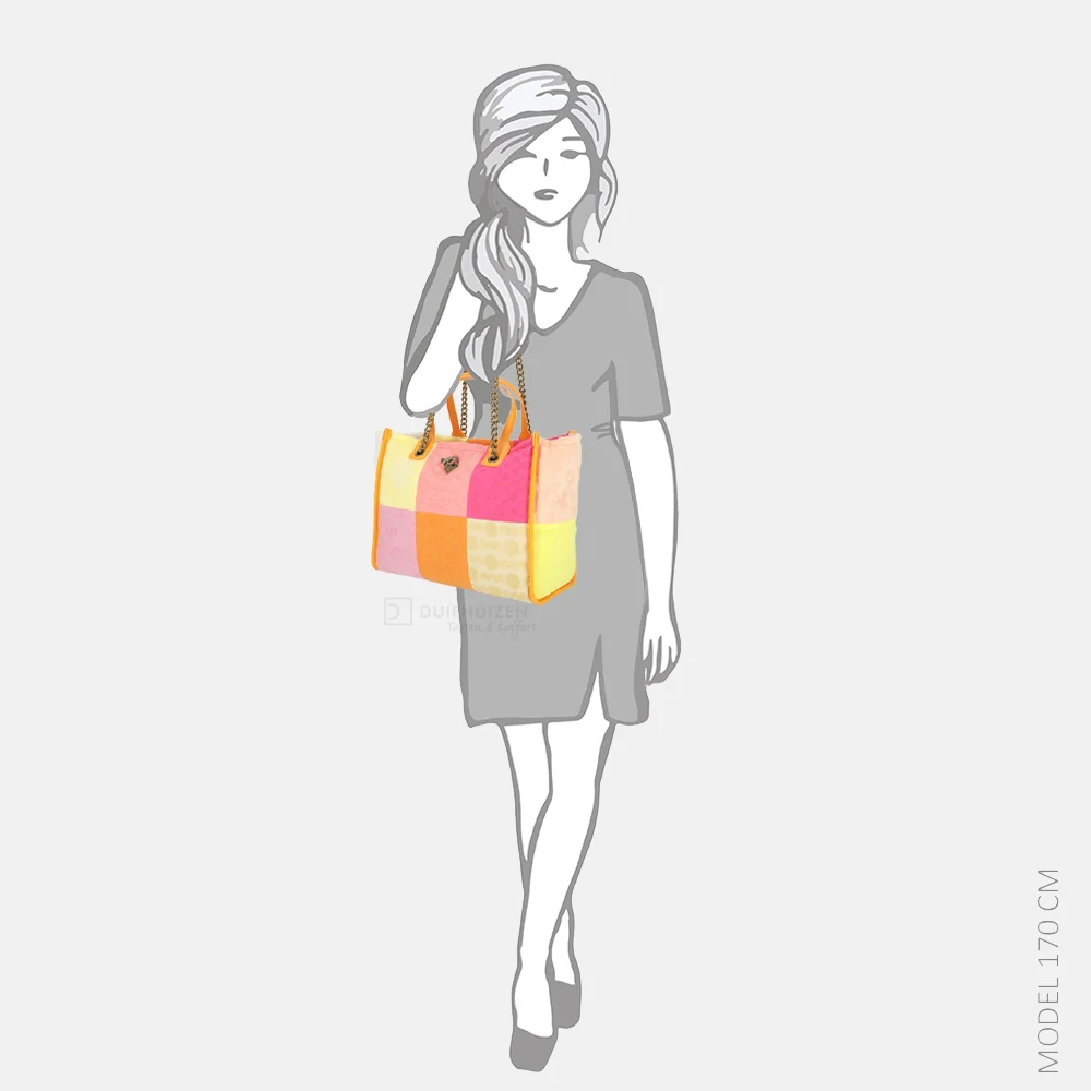 Kurt Geiger Hoxton shopper badstof multi bij Duifhuizen