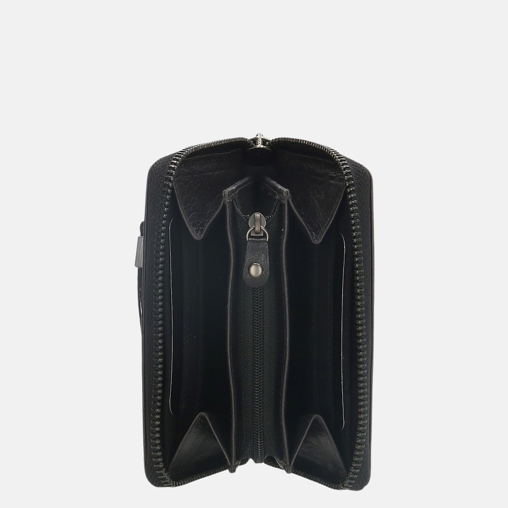 Micmacbags Porto portemonnee black bij Duifhuizen