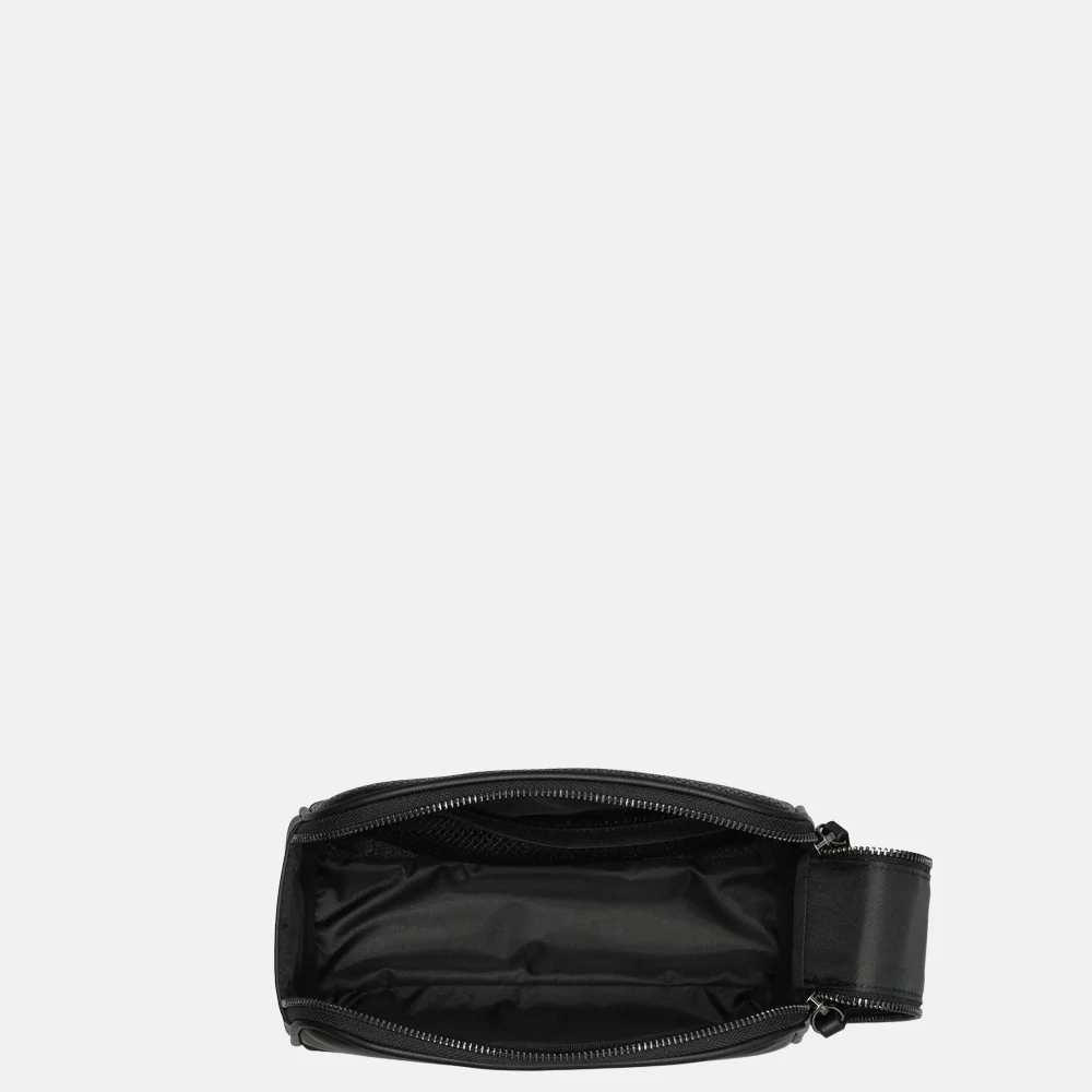 Tommy Hilfiger Woven wash bag toilettas black bij Duifhuizen