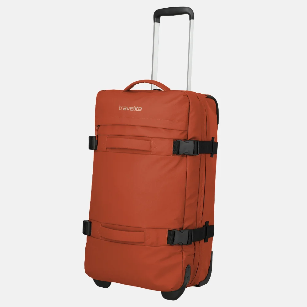 Travelite Bolonia wieltas M 63cm orange bij Duifhuizen