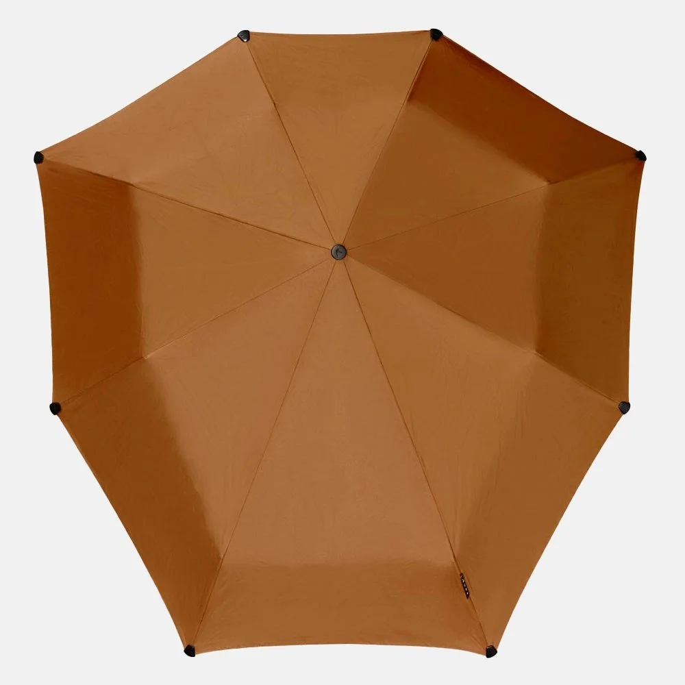 Senz automatic opvouwbare paraplu sundan brown bij Duifhuizen