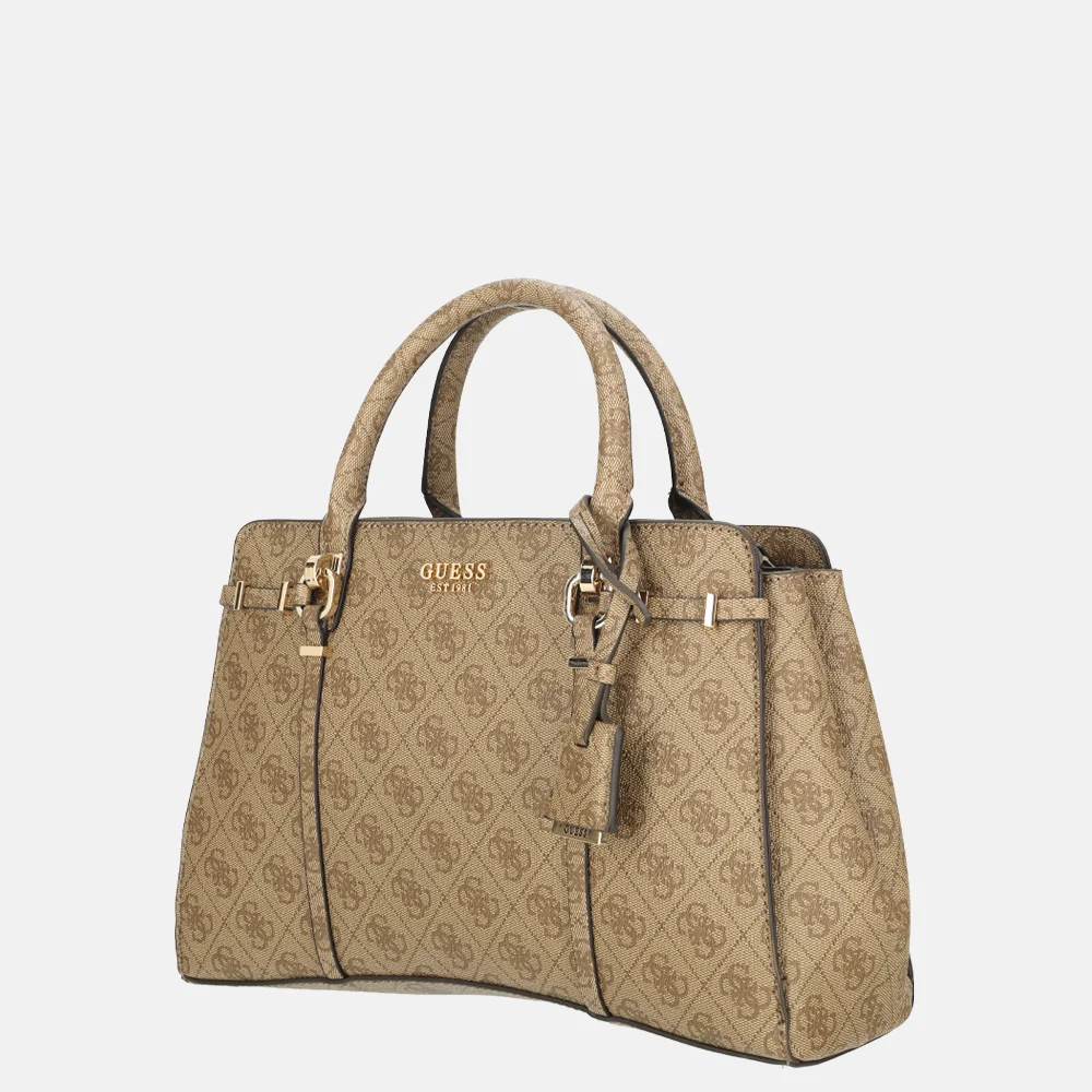 Guess Leona handtas latte logo bij Duifhuizen