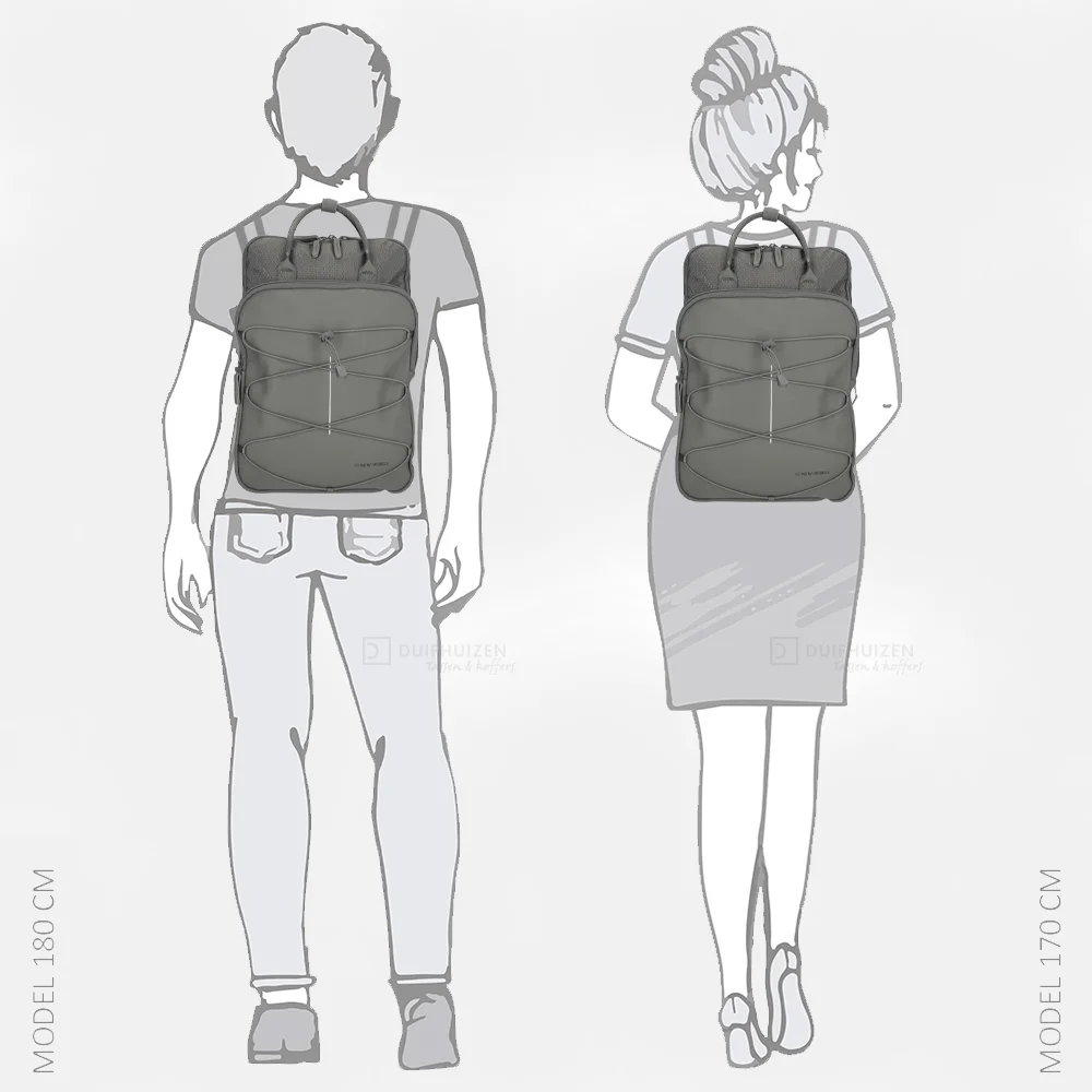 New Rebels Trondheim rugzak 15 inch antracite bij Duifhuizen