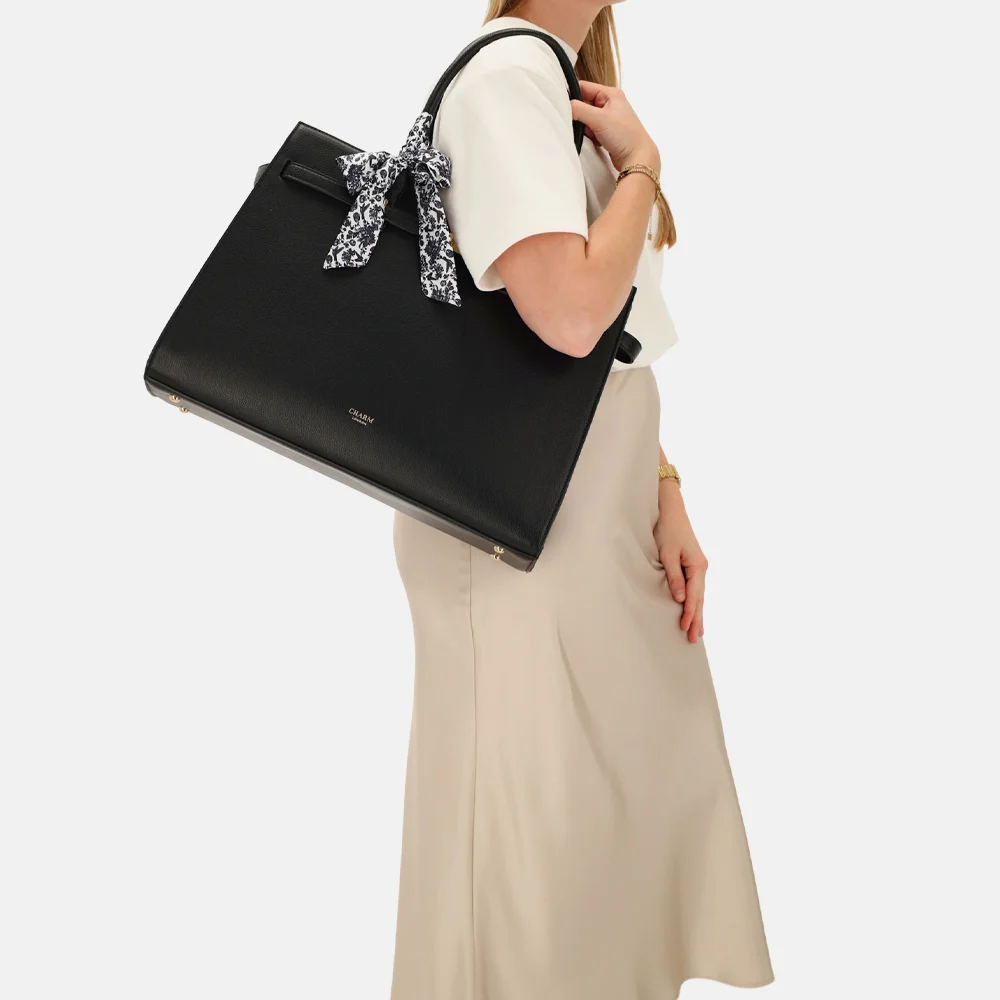 Charm London The Hamptons laptopshopper 15 inch zwart bij Duifhuizen