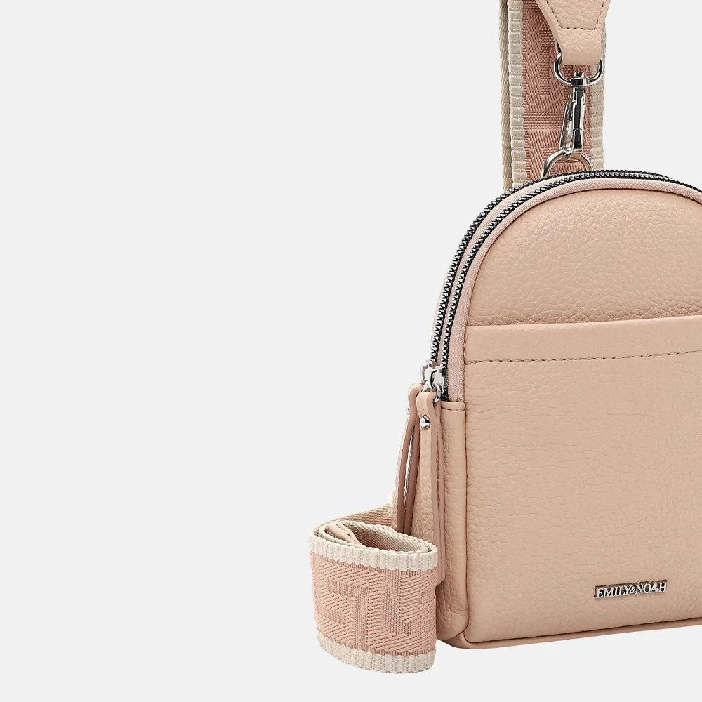 Emily & Noah Elena crossbody tas pink salt bij Duifhuizen
