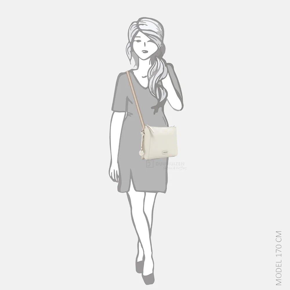 Emily & Noah Enna crossbody tas L keramiek bij Duifhuizen