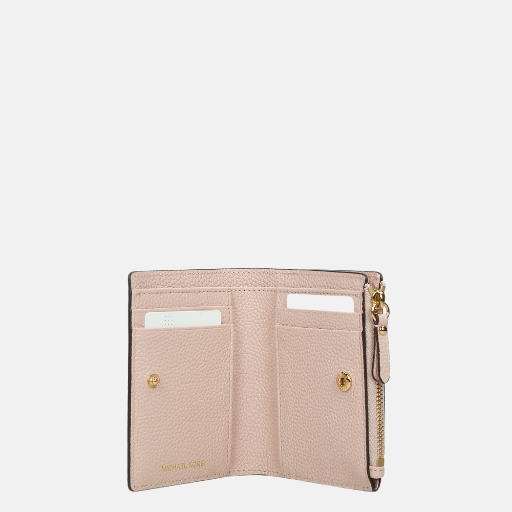 Michael Kors Jet Set Snap portemonnee soft pink bij Duifhuizen
