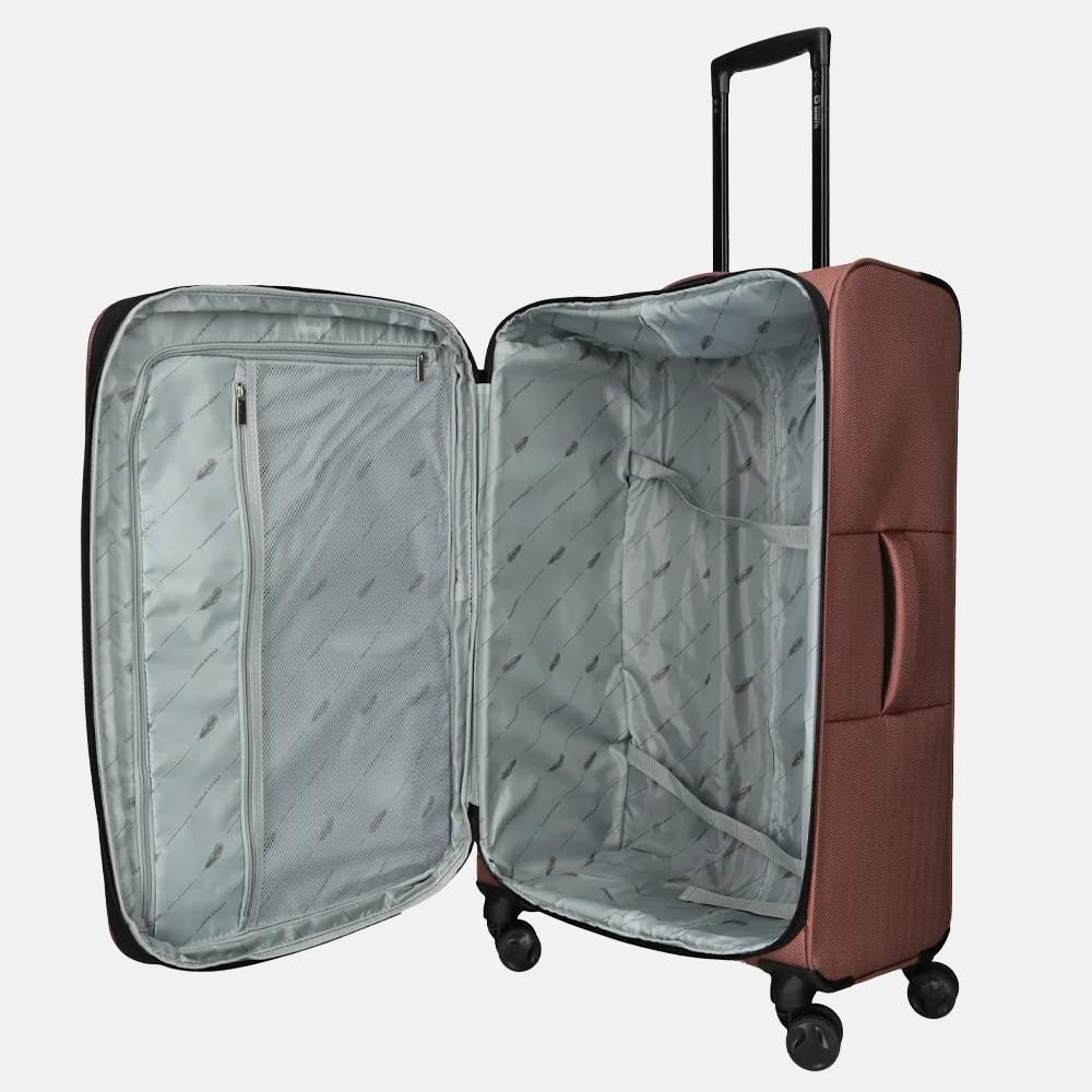 Enrico Benetti Oakville reiskoffer 75 cm oudroze bij Duifhuizen