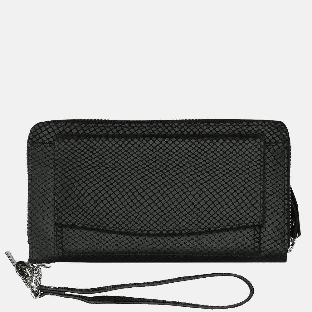 Loulou Essentiels Queen portemonnee black bij Duifhuizen