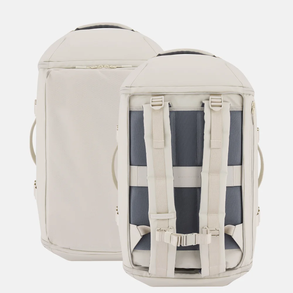 Kapten & Son Lisbon duffle rugzak sandstone bij Duifhuizen