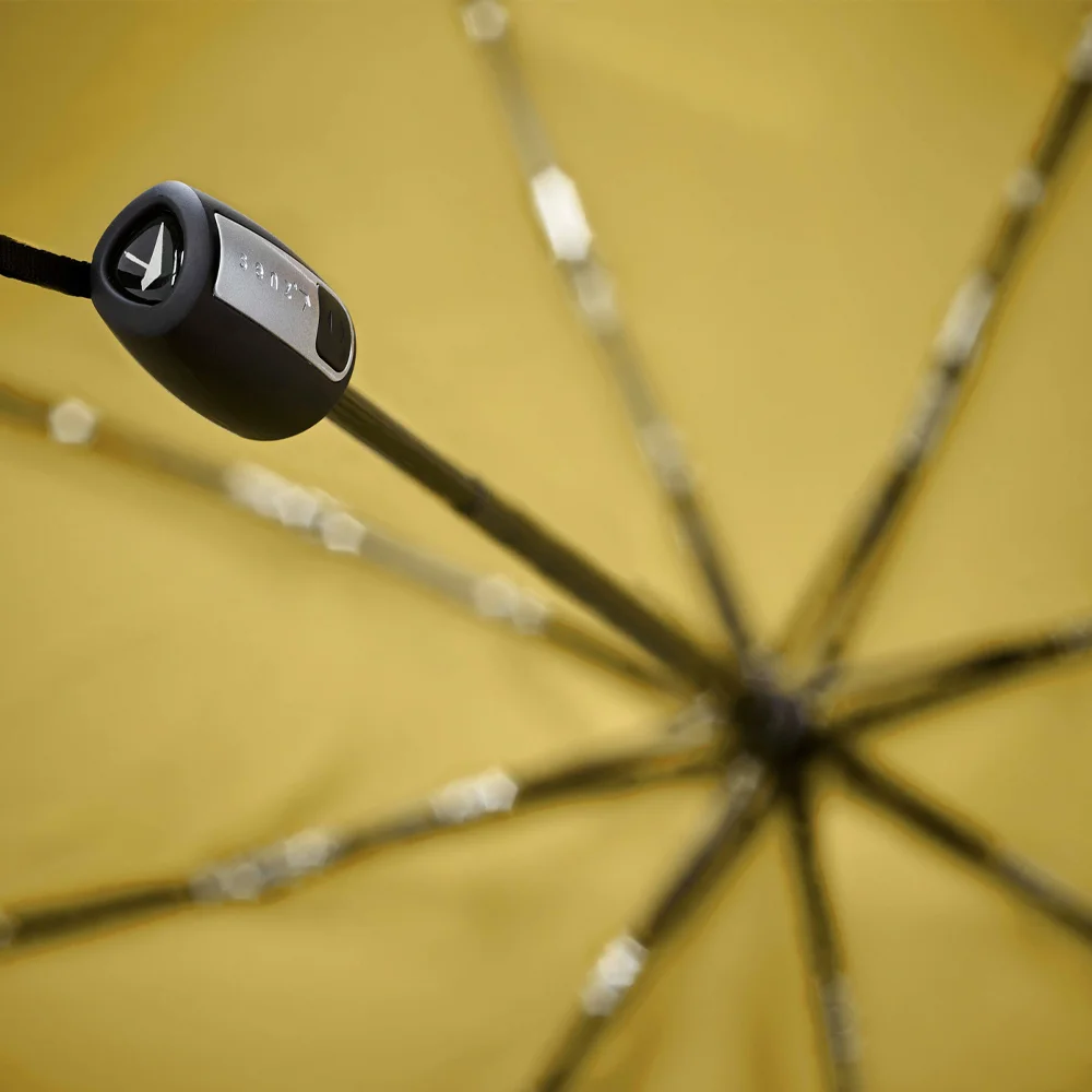 Senz automatic foldable stormparaplu dusky citron bij Duifhuizen