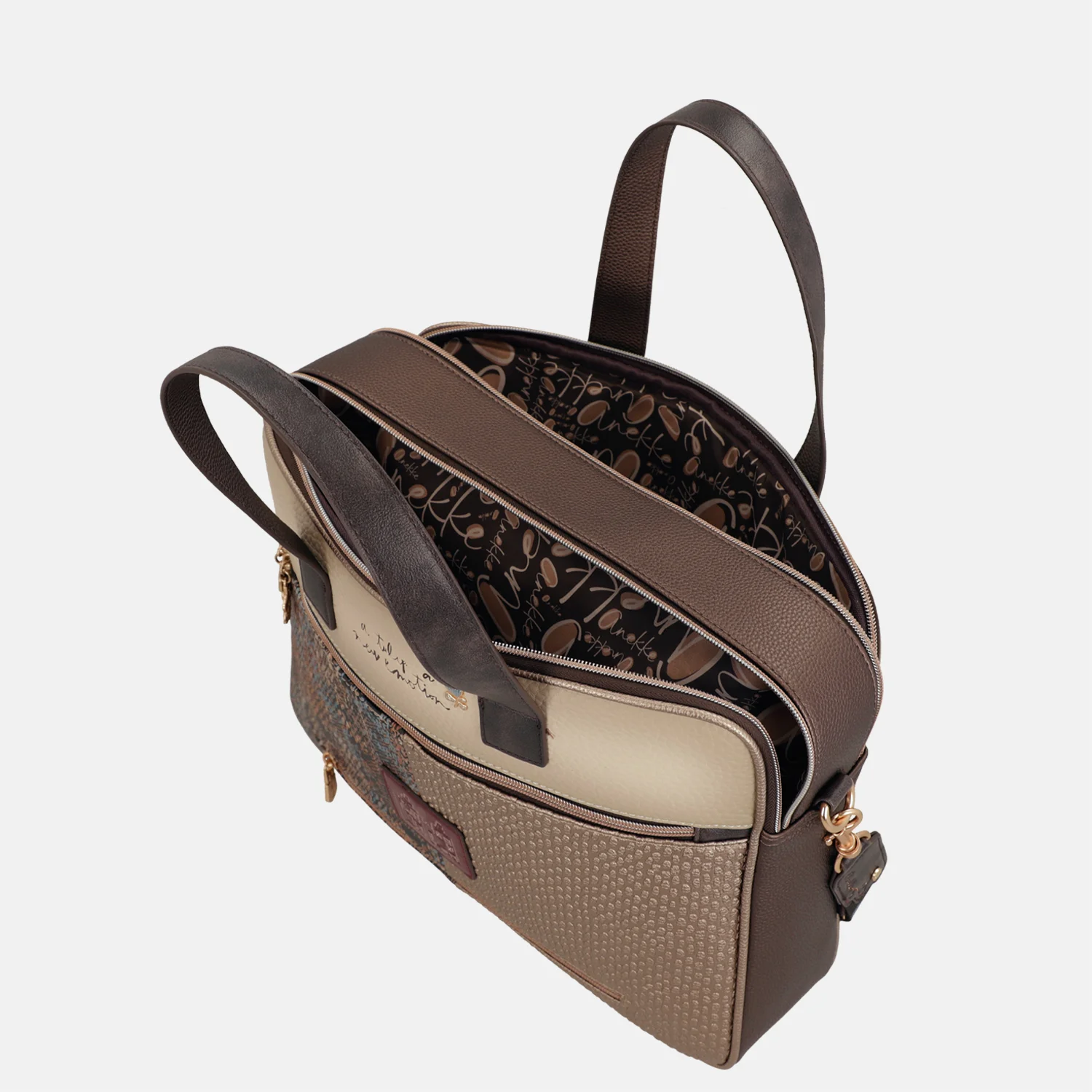 Anekke Tulip briefcase laptoptas multi bij Duifhuizen