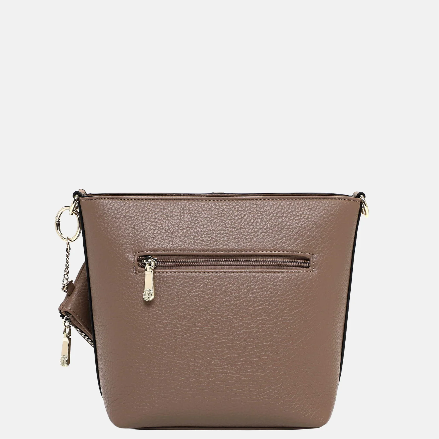 Emily & Noah Lewe crossbody tas taupe bij Duifhuizen