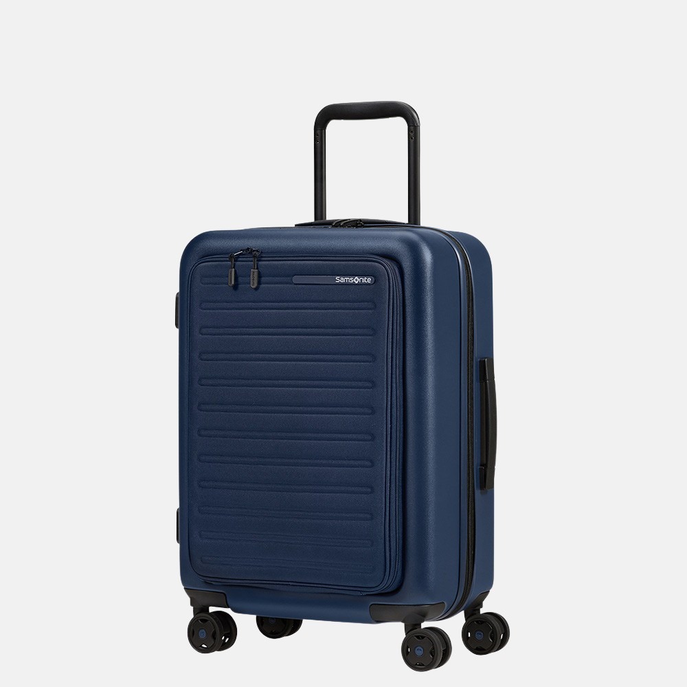 Samsonite StackD handbagage spinner 55 cm navy bij Duifhuizen