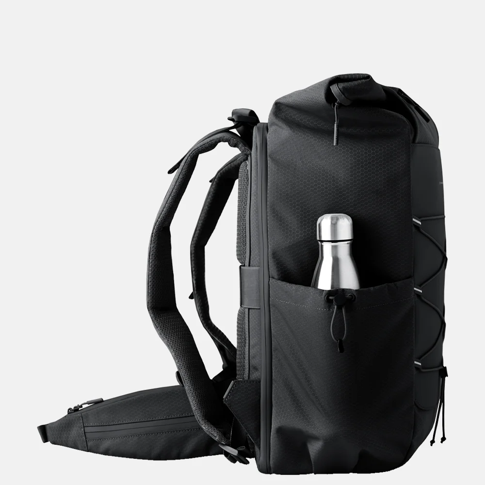 Kapten & Son Banff rugzak all black bij Duifhuizen