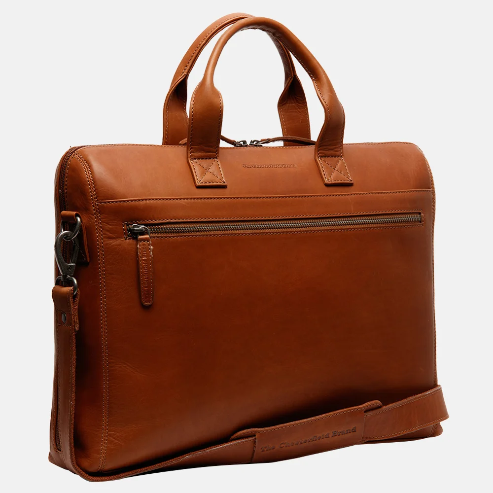Chesterfield Levanto laptoptas 15 inch cognac 