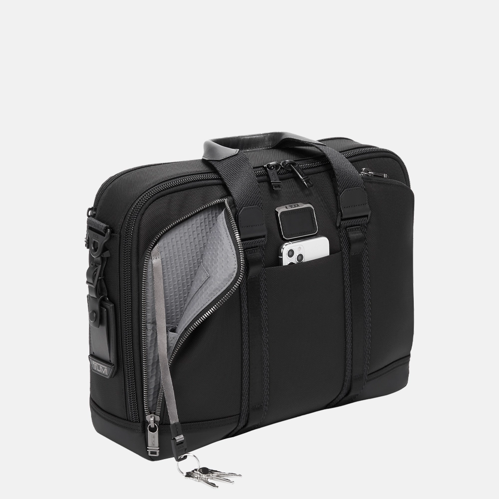 Tumi Albany Alpha Bravo Academy laptoptas black bij Duifhuizen