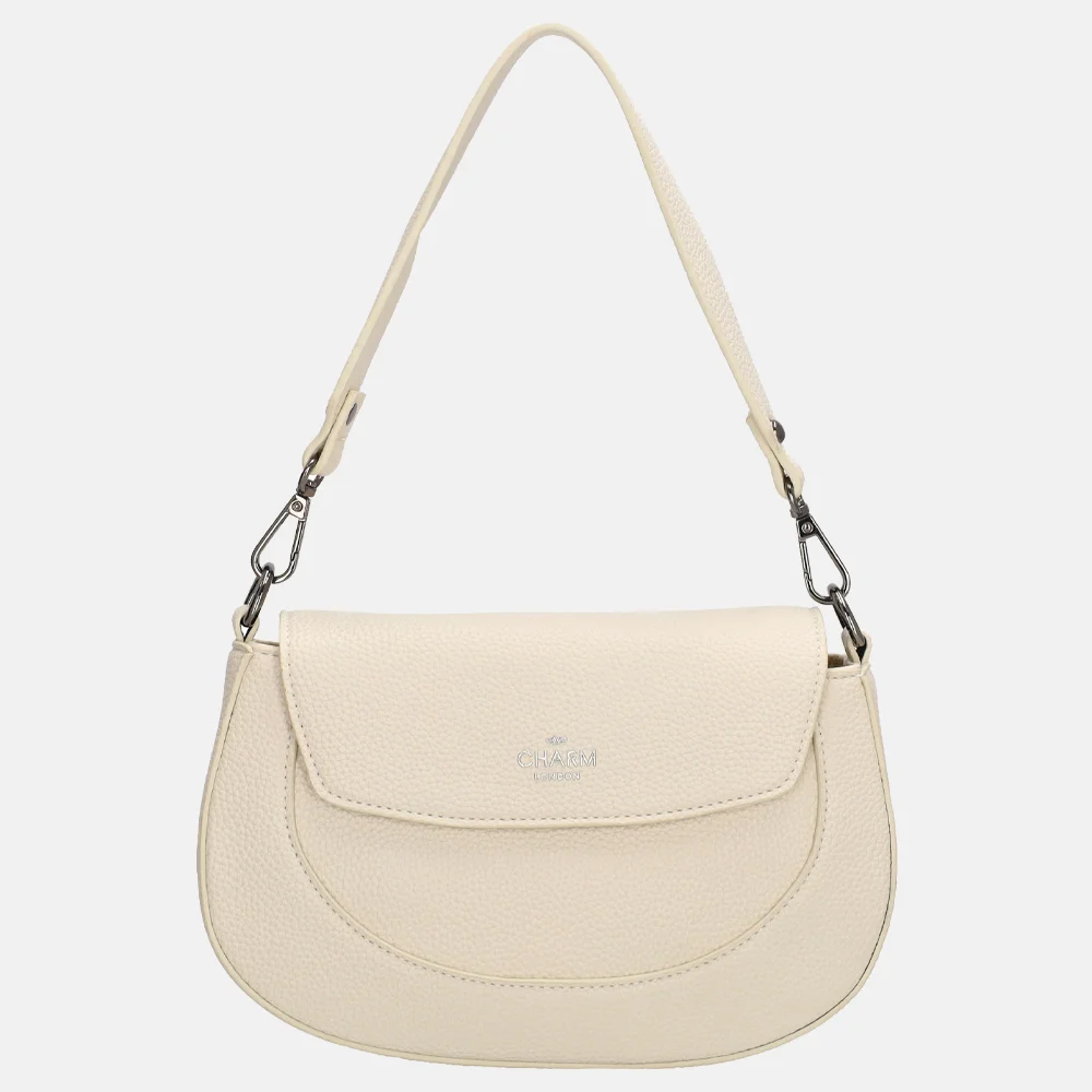 Charm London Montmartre crossbody tas creme bij Duifhuizen
