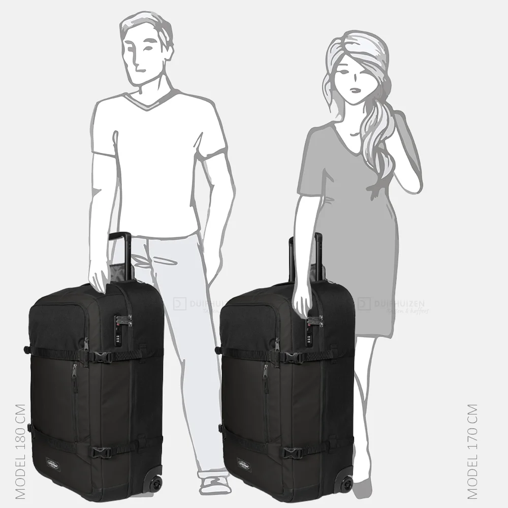 Eastpak Transit'r Pro L reistas op wielen 81 cm zwart bij Duifhuizen
