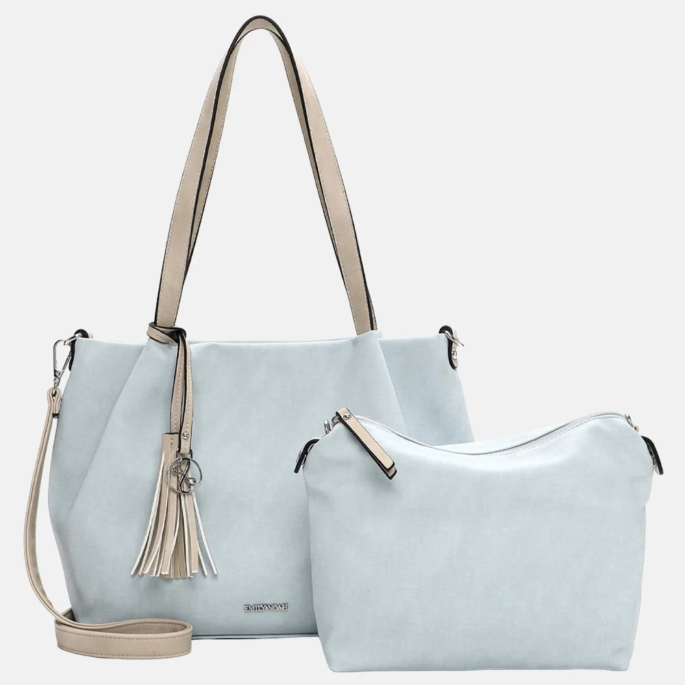 Emily & Noah Eva shopper light blue bij Duifhuizen