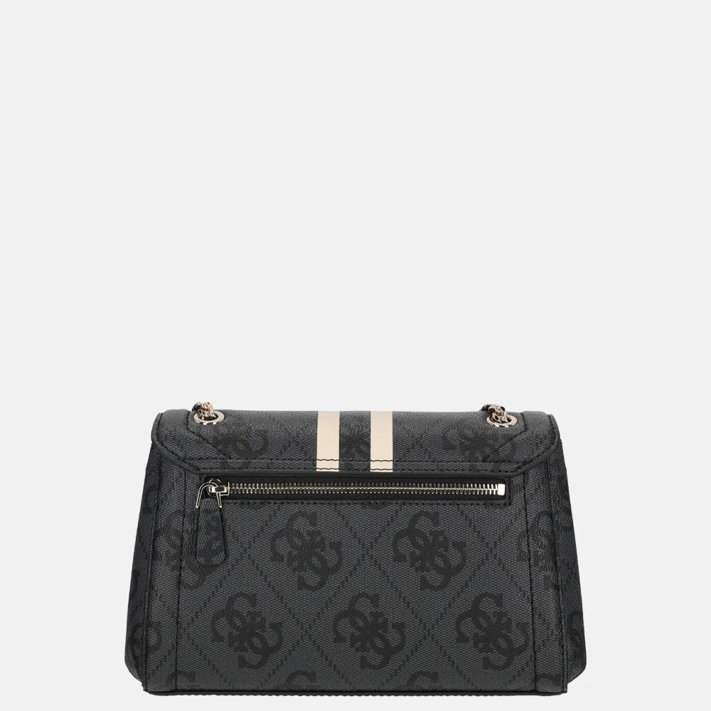 Guess Noelle II crossbody tas coal logo bij Duifhuizen