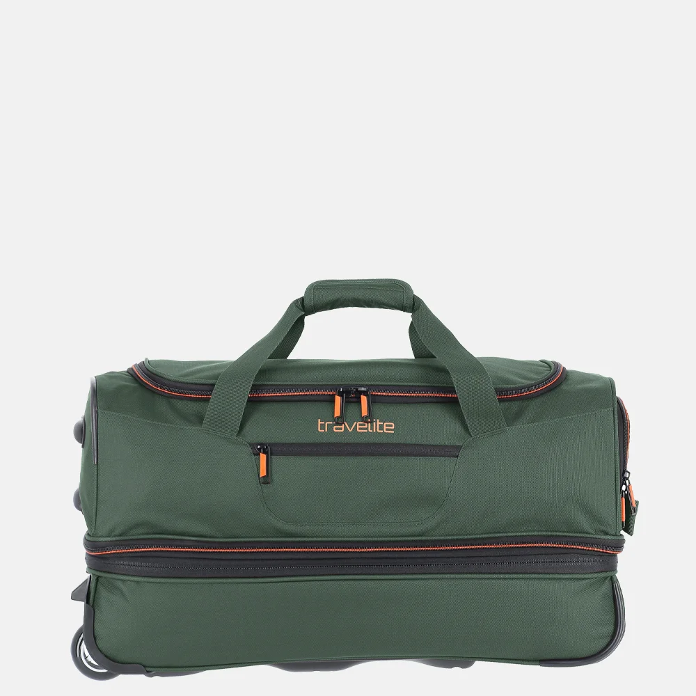 Travelite Basics reistas 55 cm dark green bij Duifhuizen