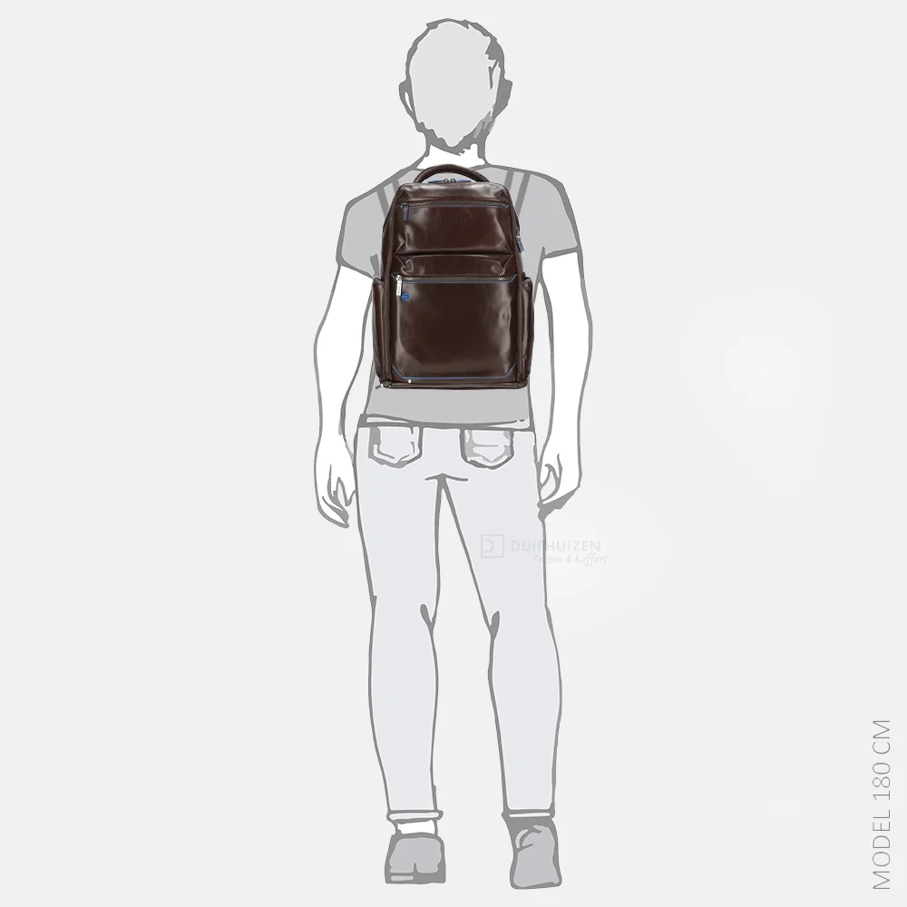 Piquadro Blue square laptoprugzak 15 inch morro bij Duifhuizen