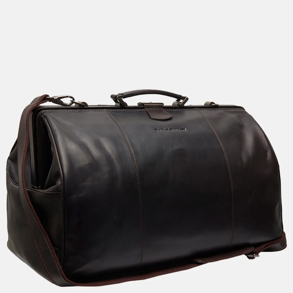 Chesterfield Corfu weekendtas L dark brown bij Duifhuizen